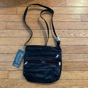 NEW Black Leather Small Crossbody Purse